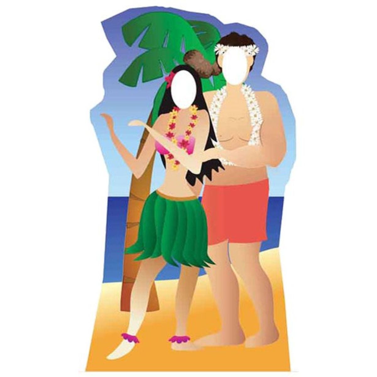 Hawaii Couple Stand In Photo Prop - 183cm x 95cm