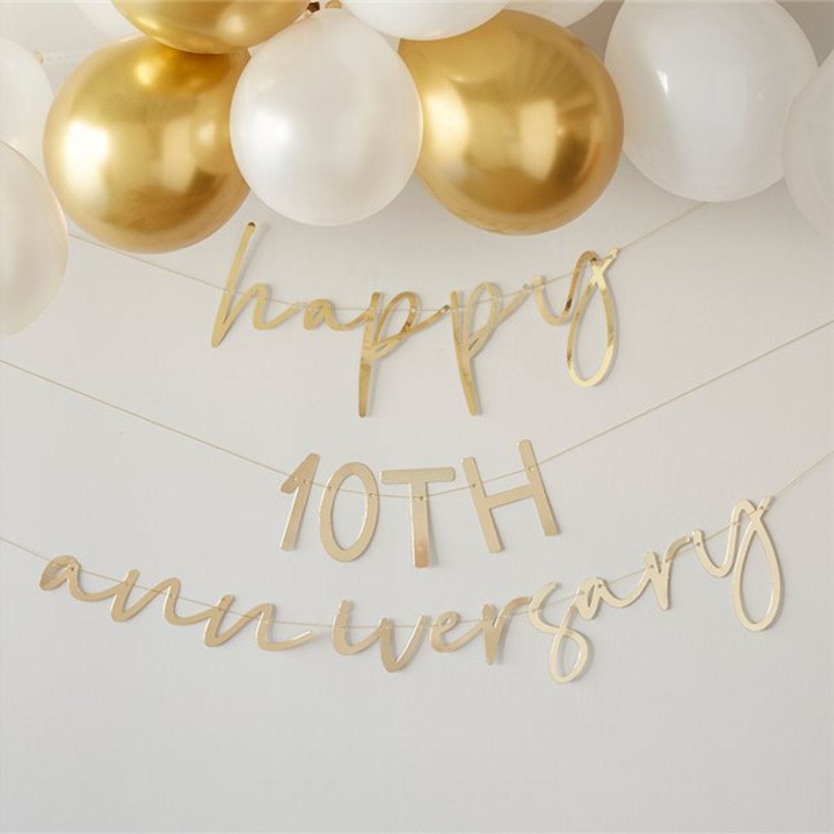 Anniversary Gold Customisable Bunting