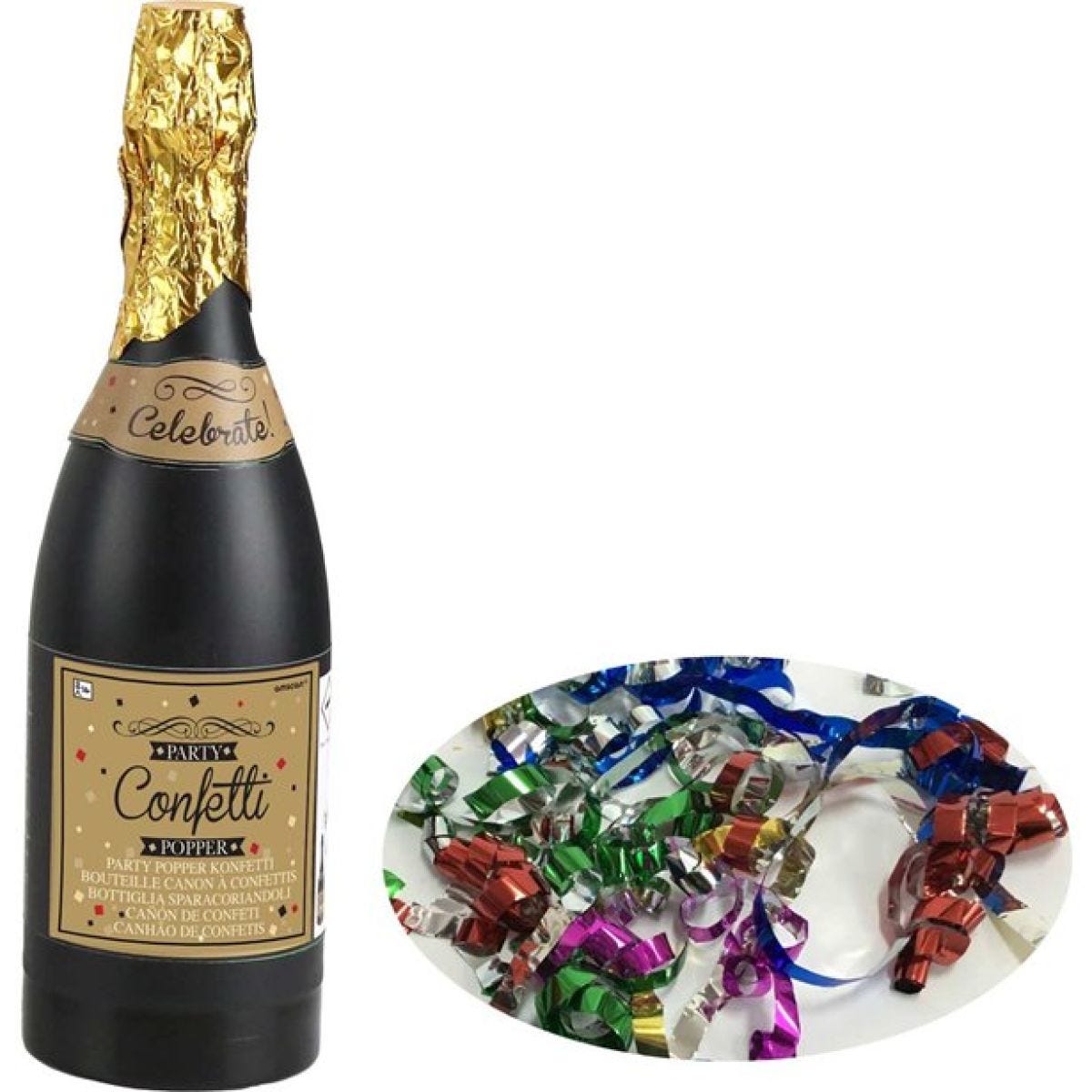 Champagne Bottle Confetti Popper