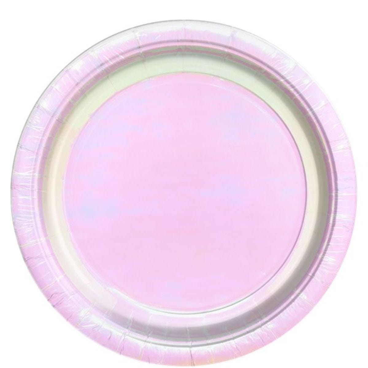 Girls Rule Iridescent Paper Party Plates - 23cm