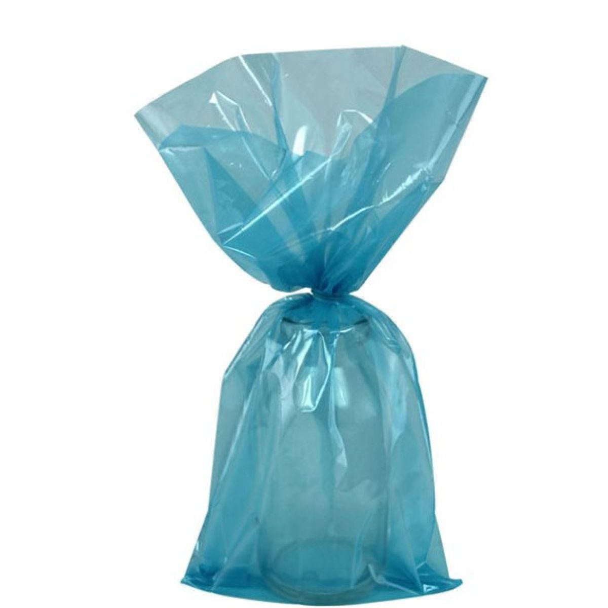 Turquoise Small Cello Party Bags - 24cm