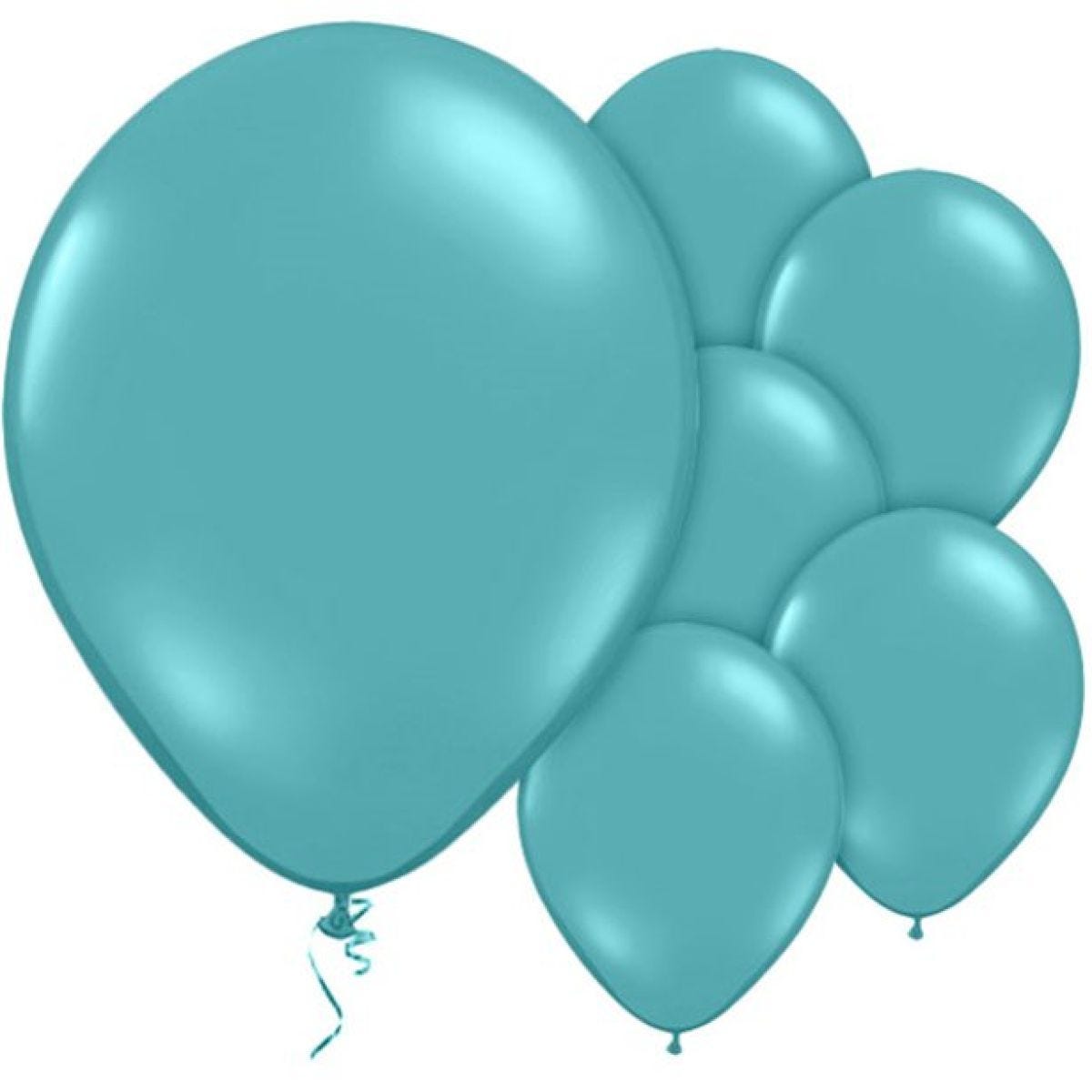 Turquoise Balloons - 12" Latex