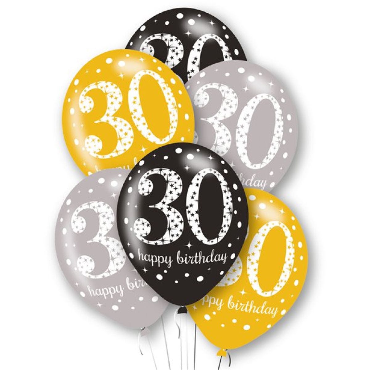 Age 30 Latex Balloons - 11"