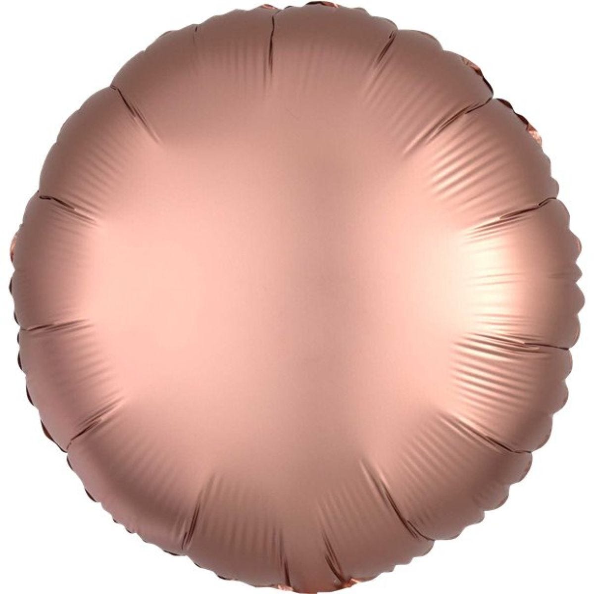 Rose Copper Satin Luxe Circle Foil Balloon - 18"