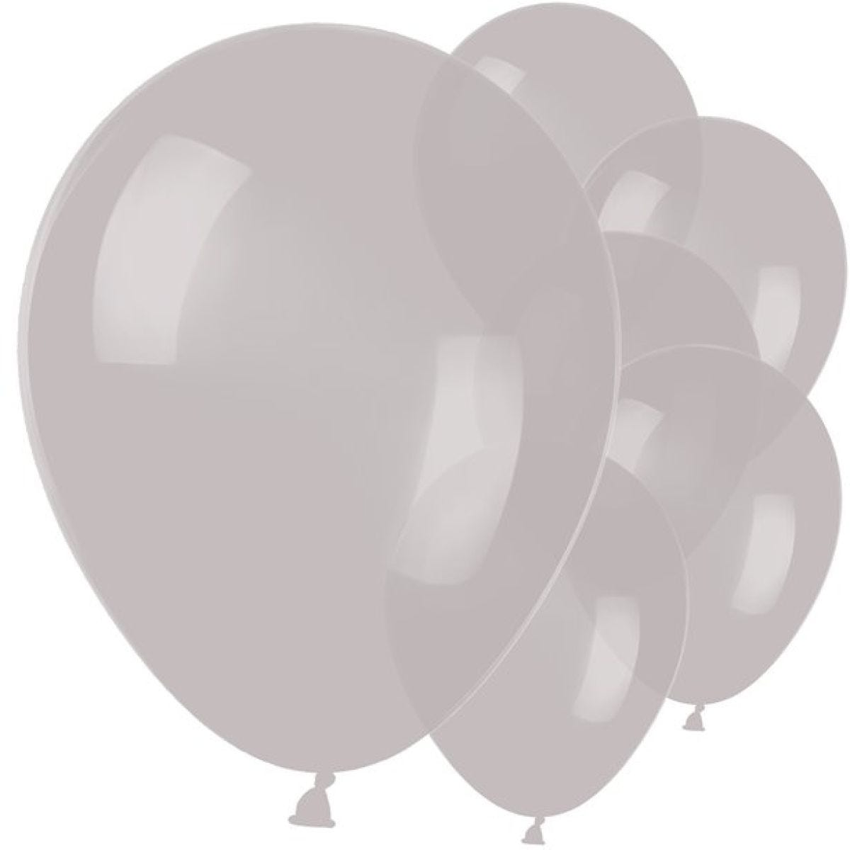 Silver Metallic Latex Balloons - 11"