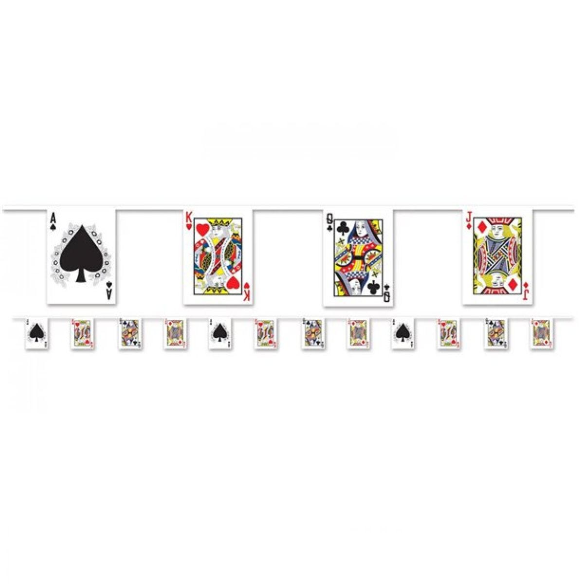 Playing Card Plastic Bunting - 3.66m