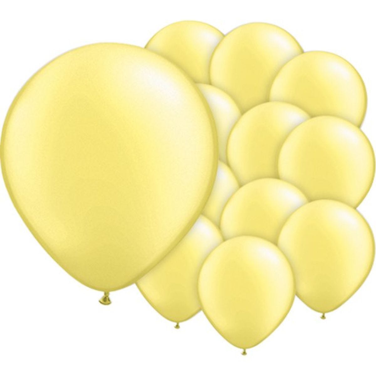 Lemon Chiffon Pearl Balloons - 5&apos;&apos; Latex (100pk)