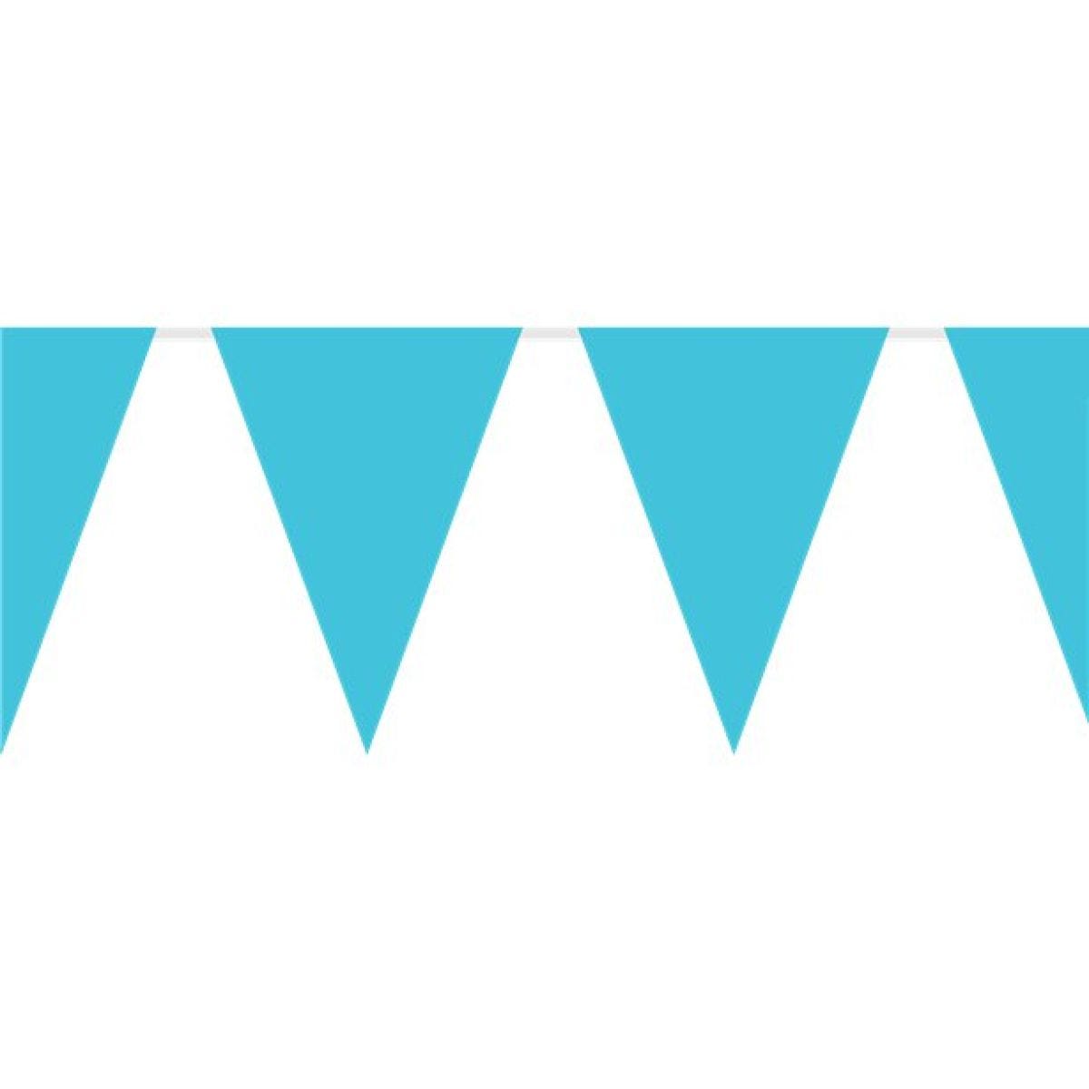 Caribbean Blue Plastic Bunting - 10m