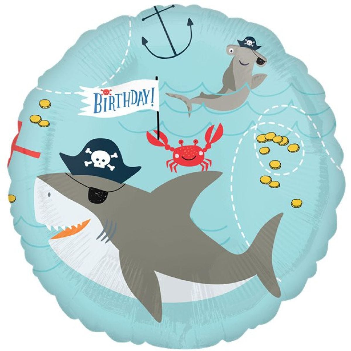 Ahoy Birthday Balloon - 18" Foil