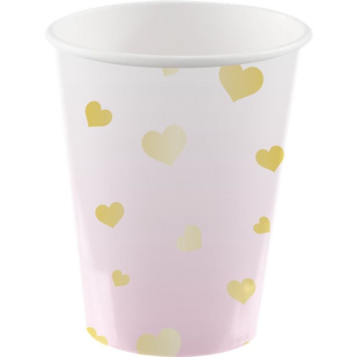 1st Birthday Pink Paper Cups - 250ml