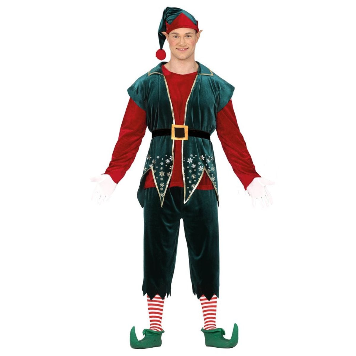 Deluxe Festive Elf - Adult Costume