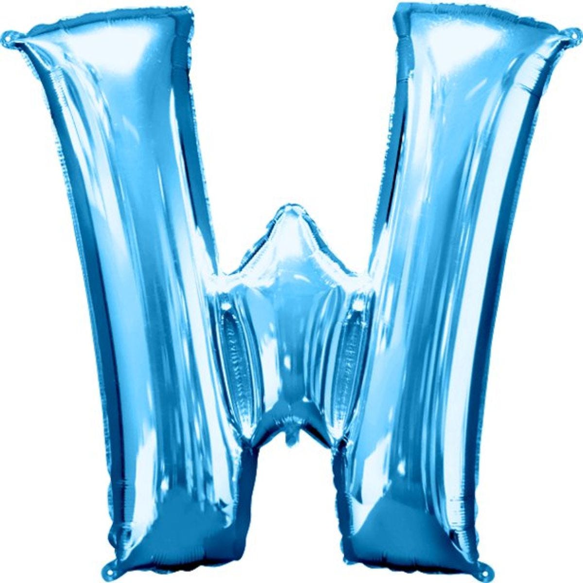 Blue Letter W Balloon - 34" Foil