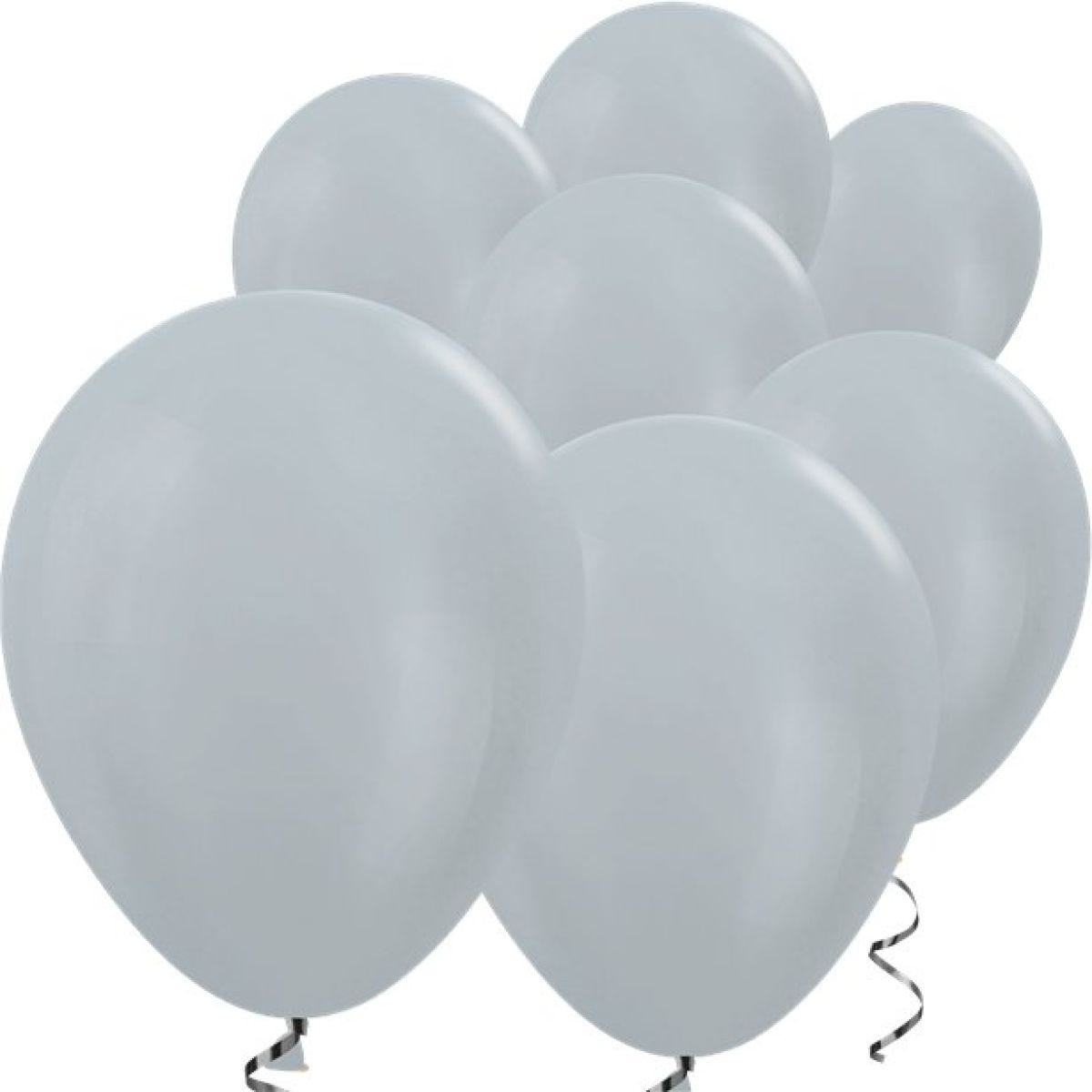 Silver Satin Mini Balloons - 5" Latex Balloons