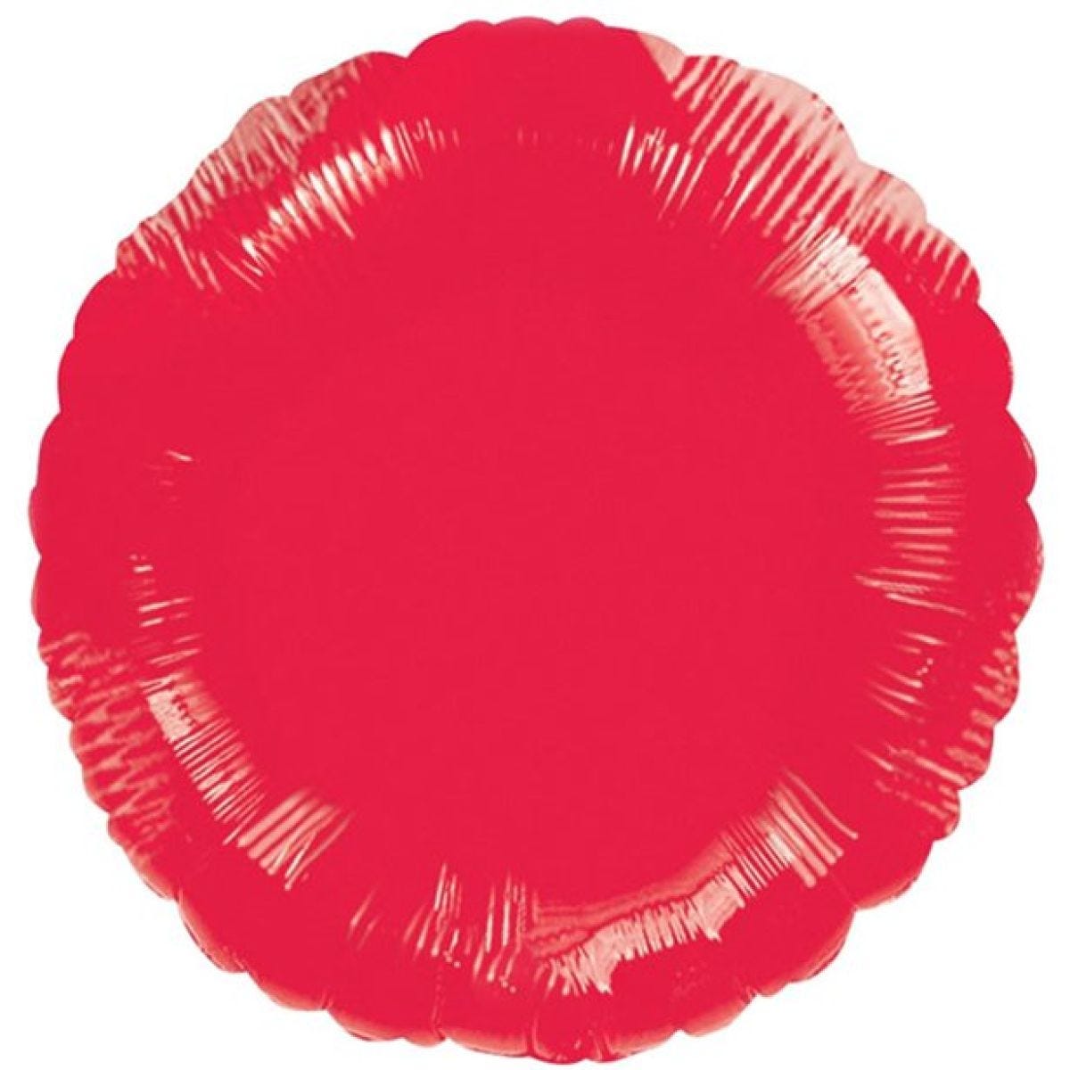 Metallic Red Round Balloon - 18&apos;&apos; Foil - unpackaged