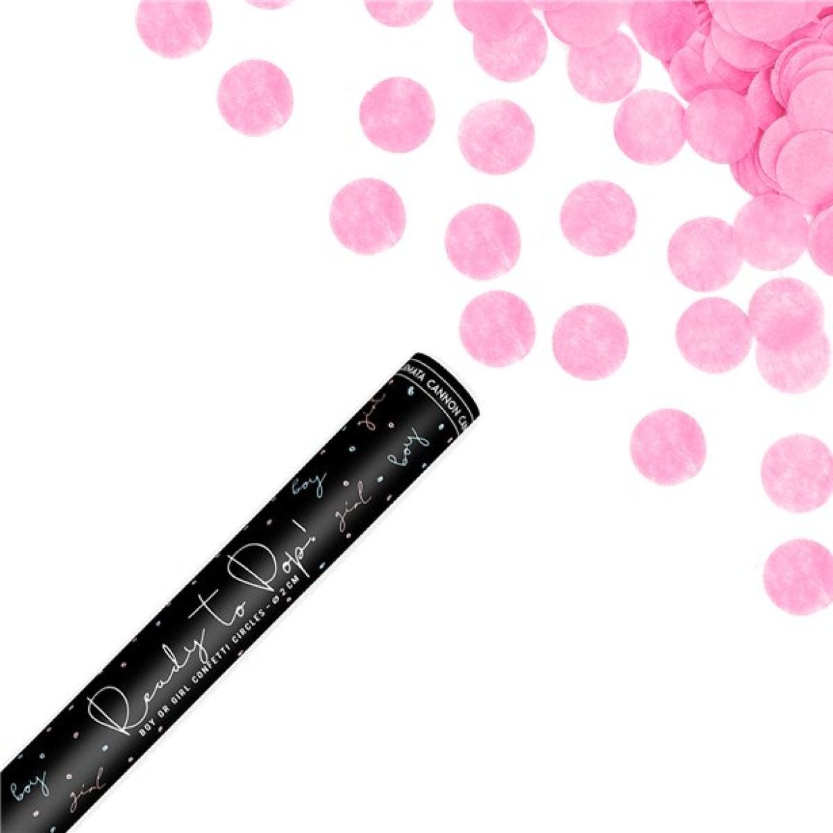 Pink &apos;Ready To Pop&apos; Confetti Cannon - 60cm