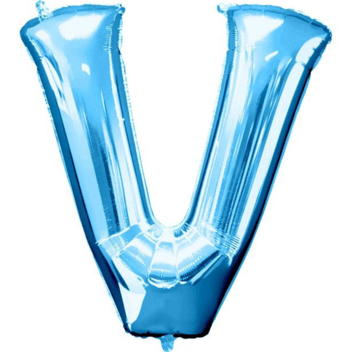 Blue Letter V Balloon - 34" Foil