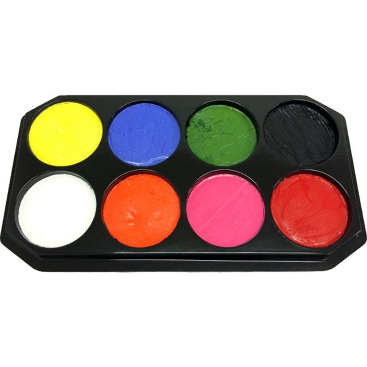 Snazaroo Palette & 8x 18ml Colour pots - 350 faces