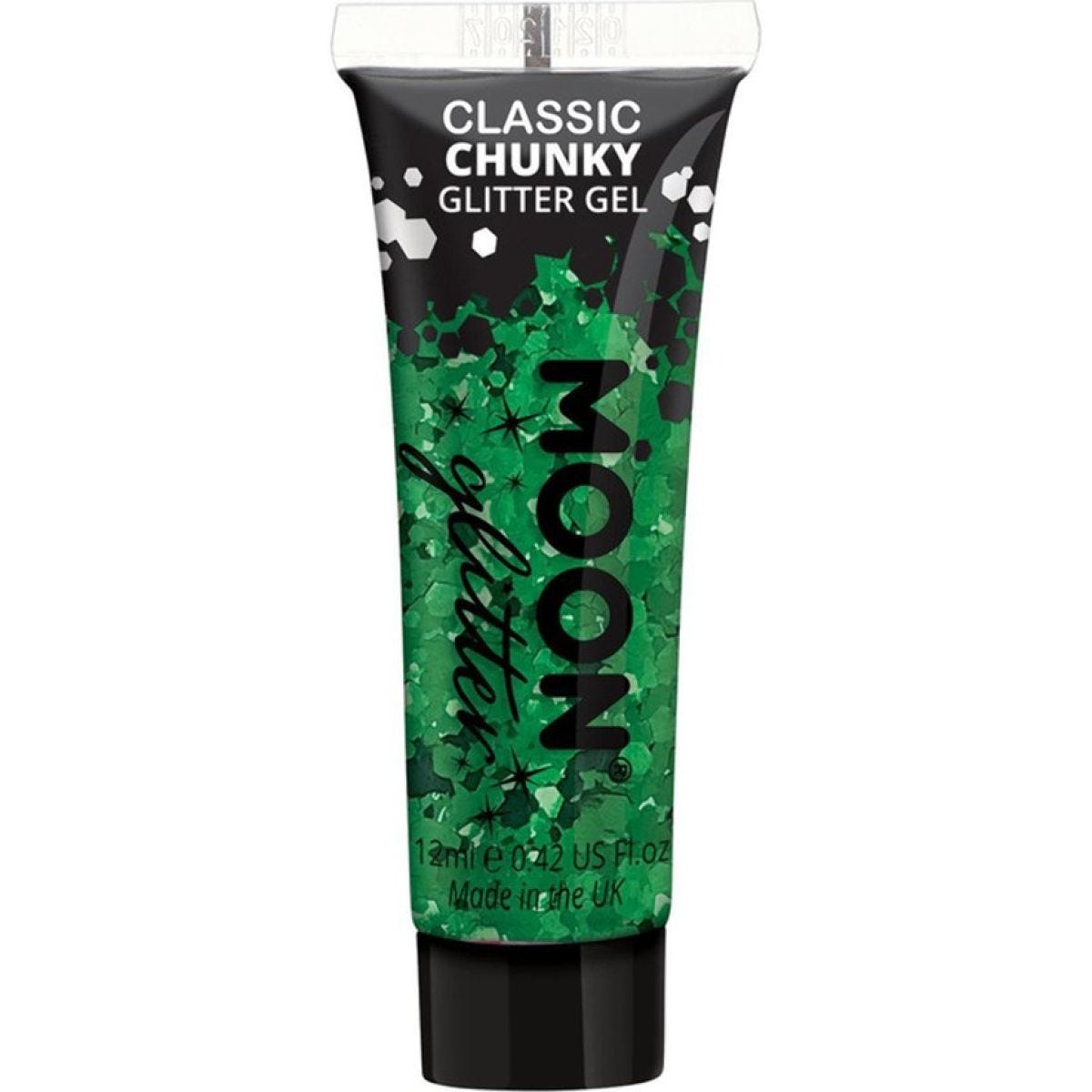 Chunky Glitter Body Gel - Green 12ml