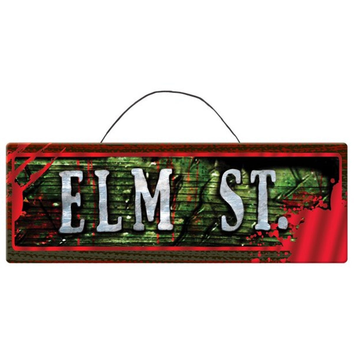 Nightmare on Elm St Wooden Sign