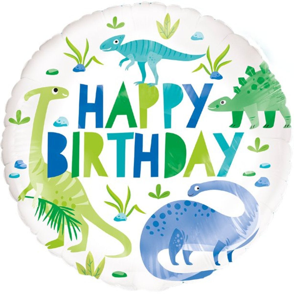 Dino-Roar &apos;Happy Birthday&apos; Foil Balloon - 18"