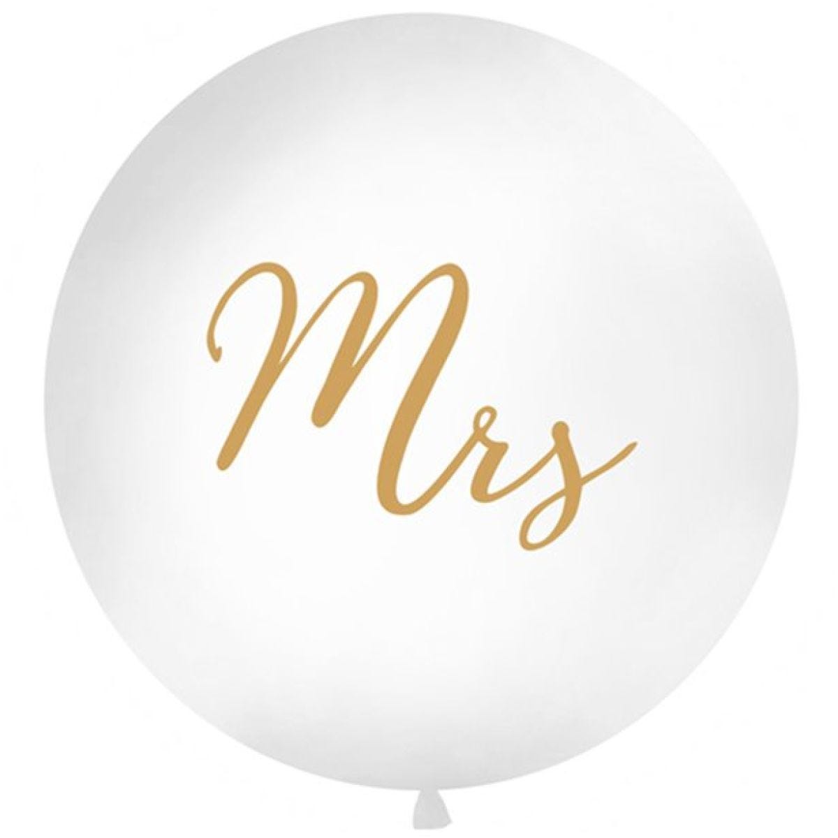 Gold Mrs Giant Balloon - 36" Latex