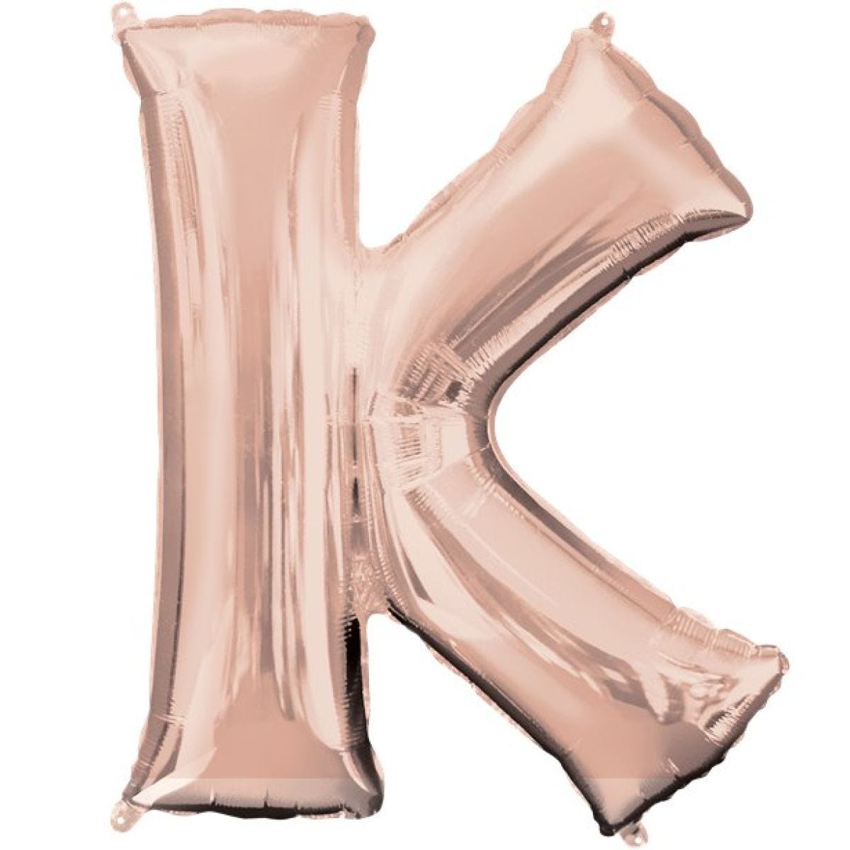 Rose Gold Letter K Air Filled Balloon - 16" Foil