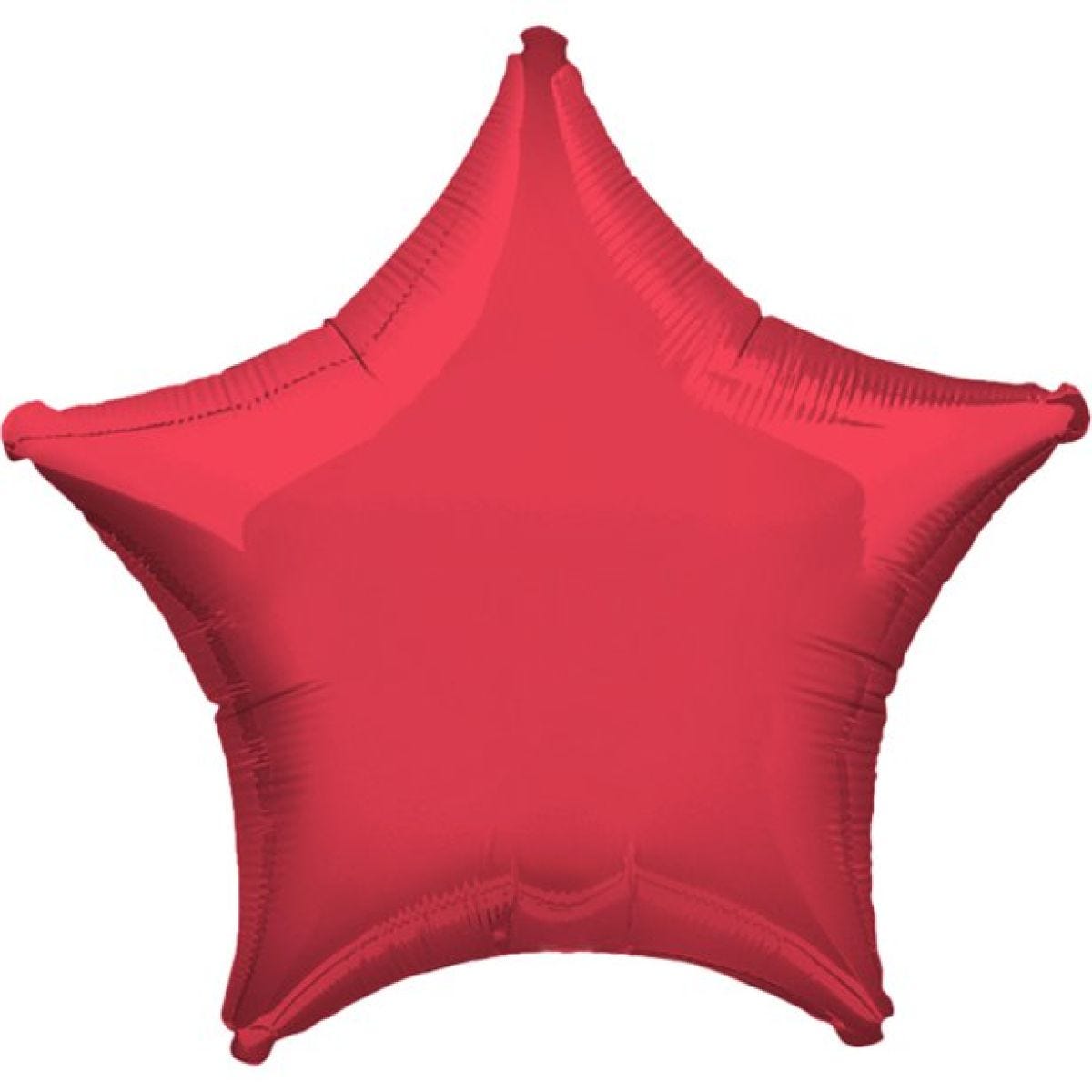 Metallic Red Star Balloon - 19&apos;&apos; Foil - Unpackaged