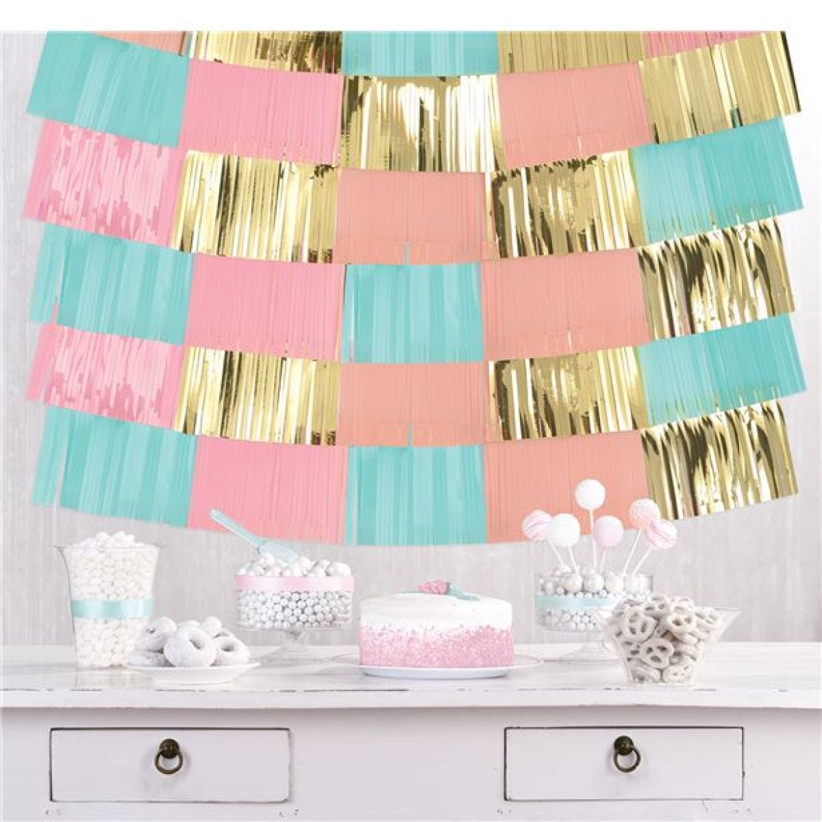 Pastel Foil Decorative Hanging Backdrop