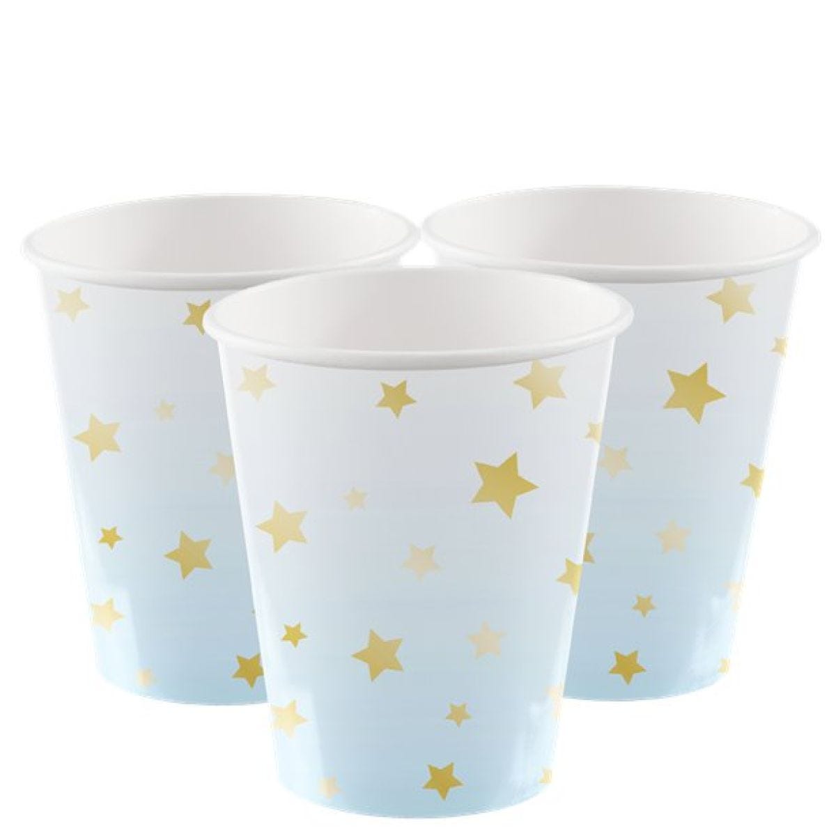 1st Birthday Blue Paper Cups - 250ml