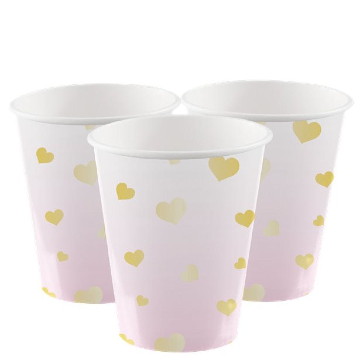 1st Birthday Pink Paper Cups - 250ml