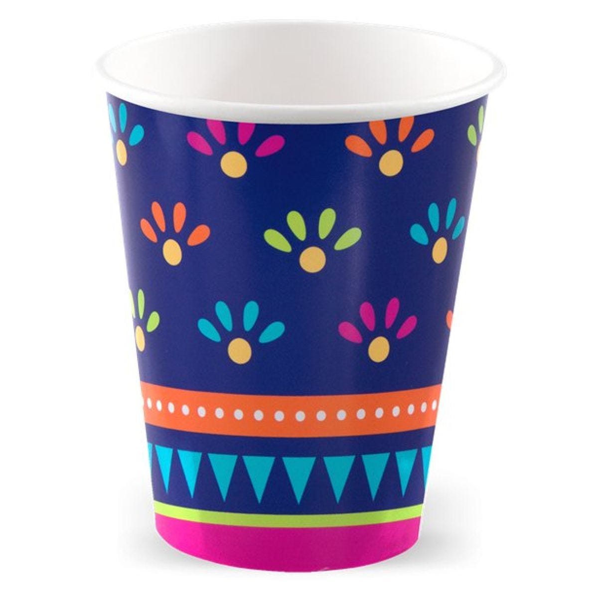 Boho Fiesta Paper Cups - 256ml (8pk)