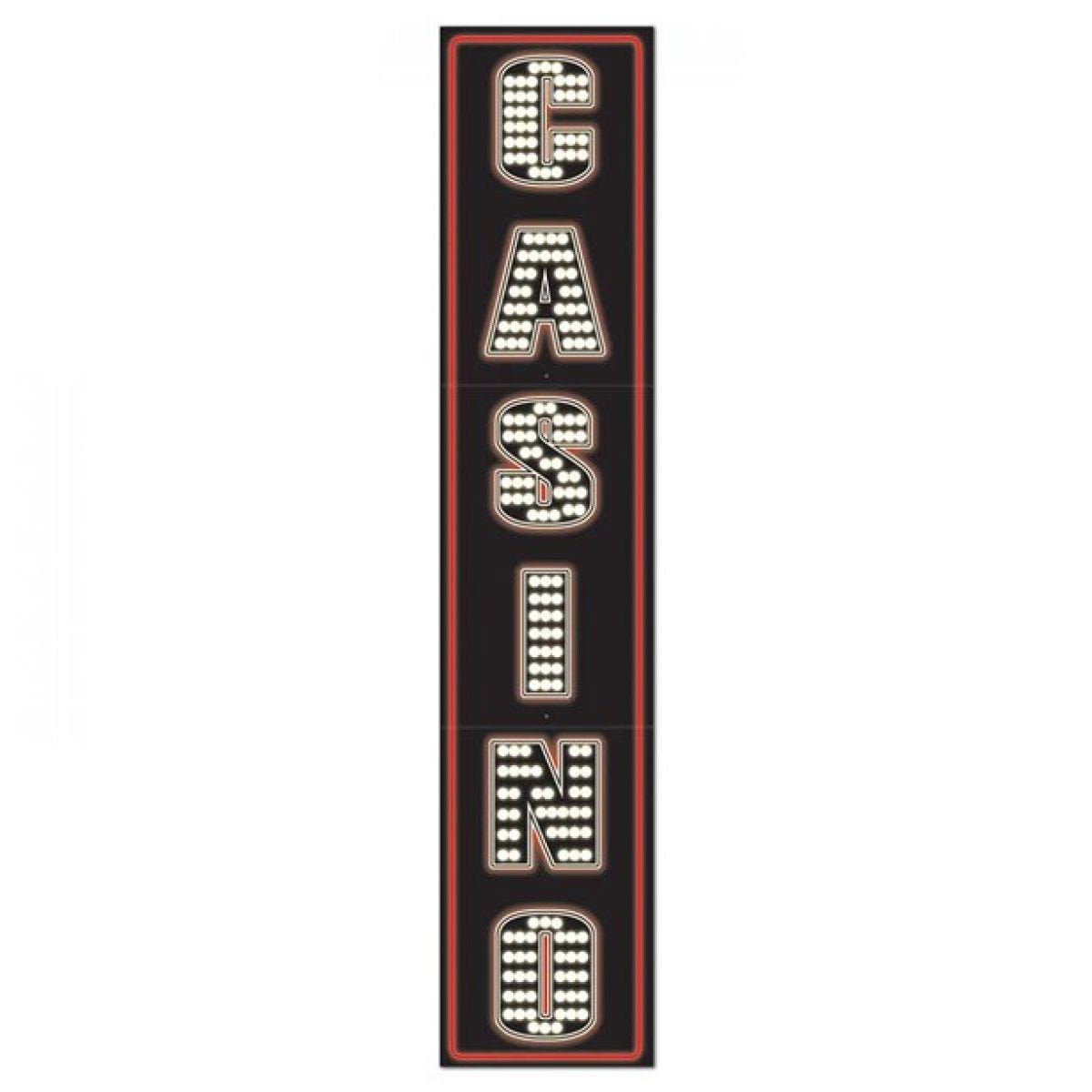 Giant Casino Cardboard Sign - 180cm x 30cm