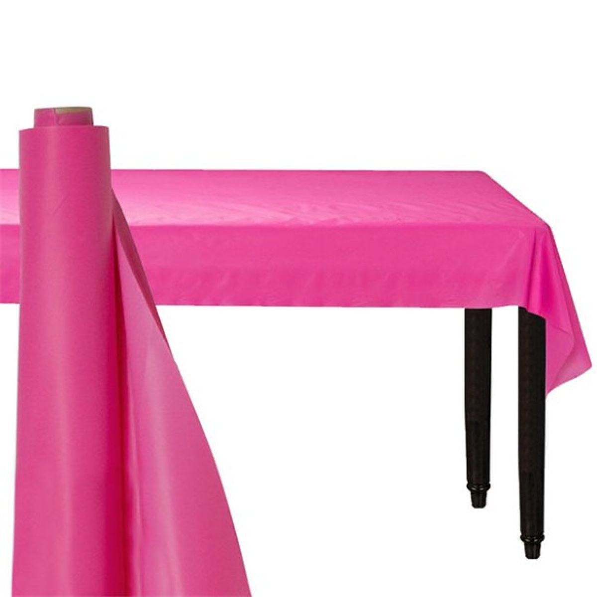 Hot Pink Plastic Banqueting Roll 30m