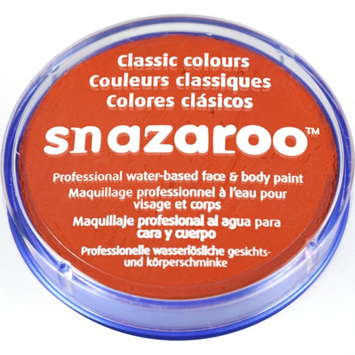 Snazaroo Classic Face Paint, 18ml, Dark Orange