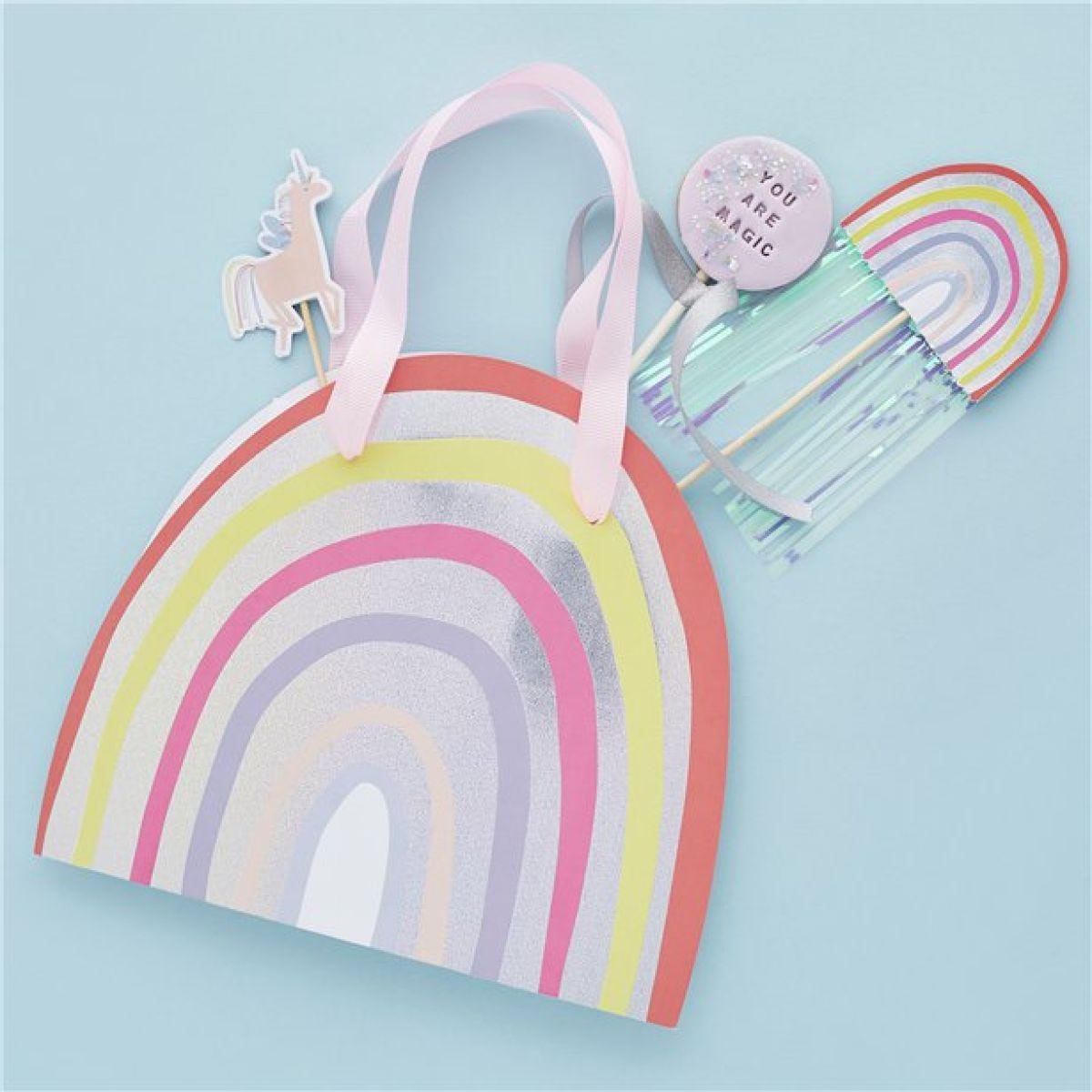 Rainbow Paper Party Bags