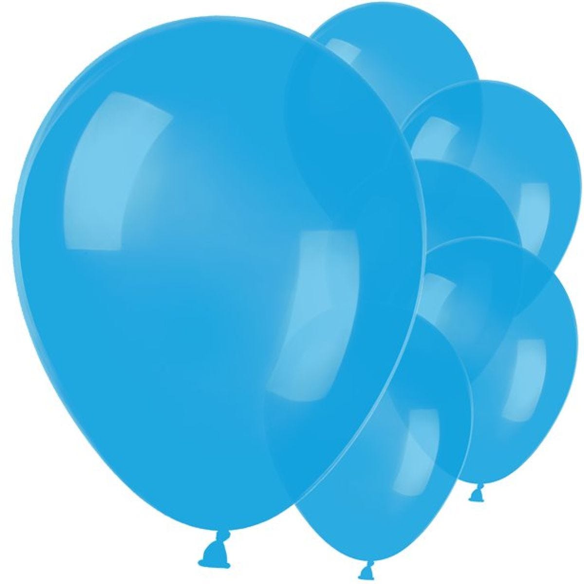 Blue Metallic Latex Balloons - 11"