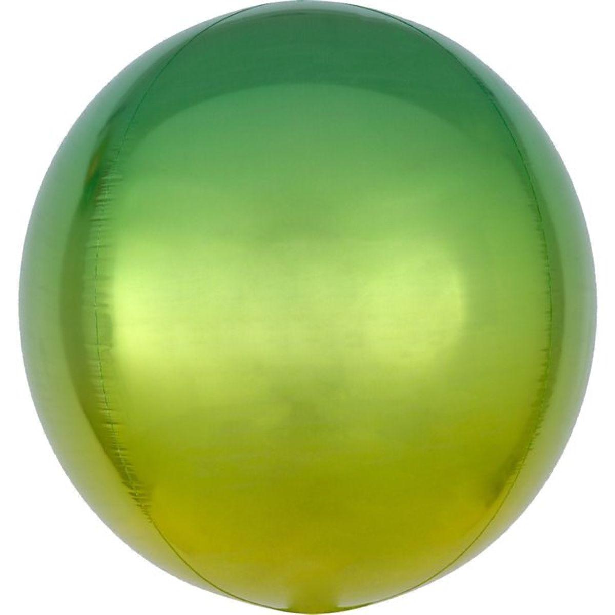 Ombre Yellow & Green Orbz Balloon - 16" Foil