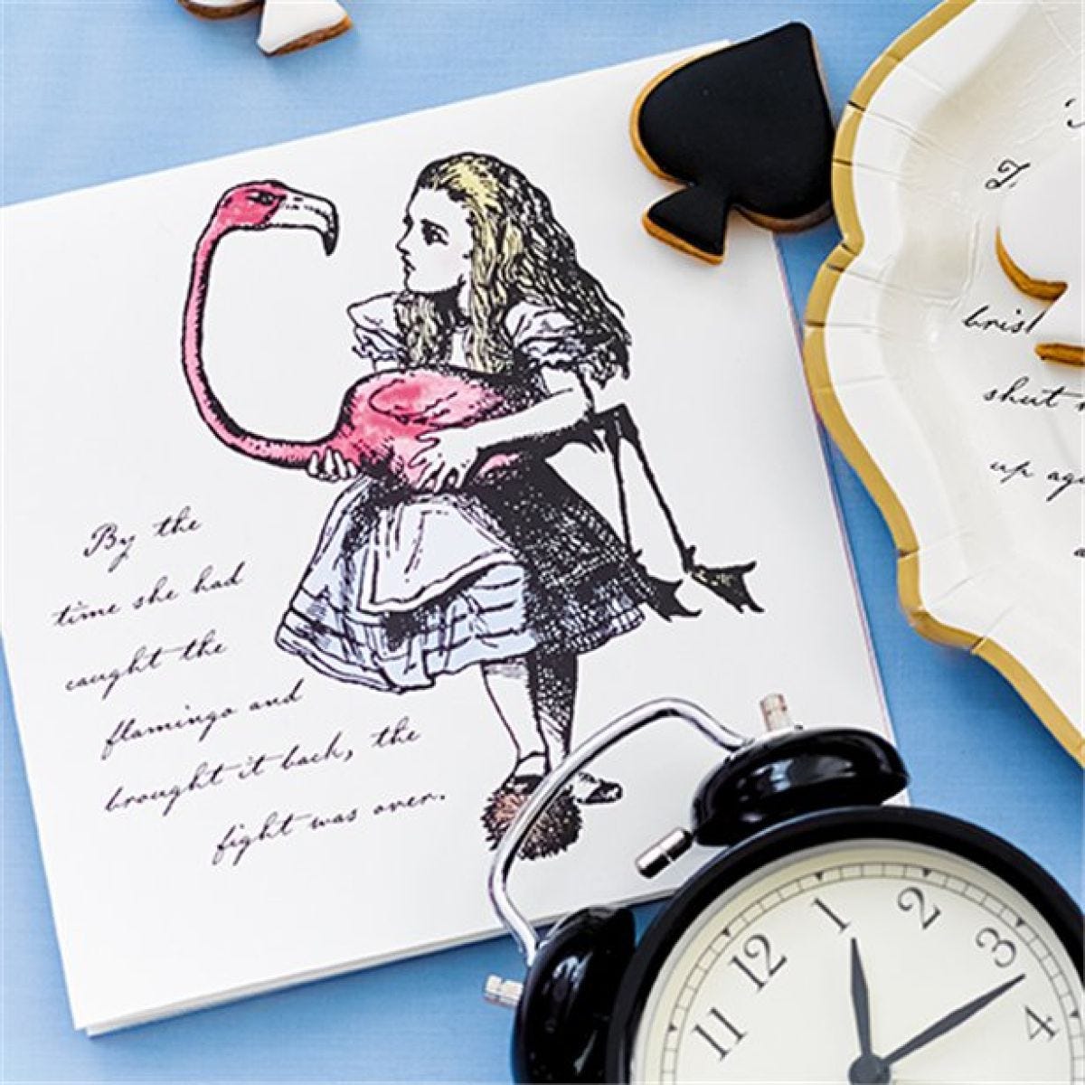 Alice in Wonderland Paper Napkins - 33cm