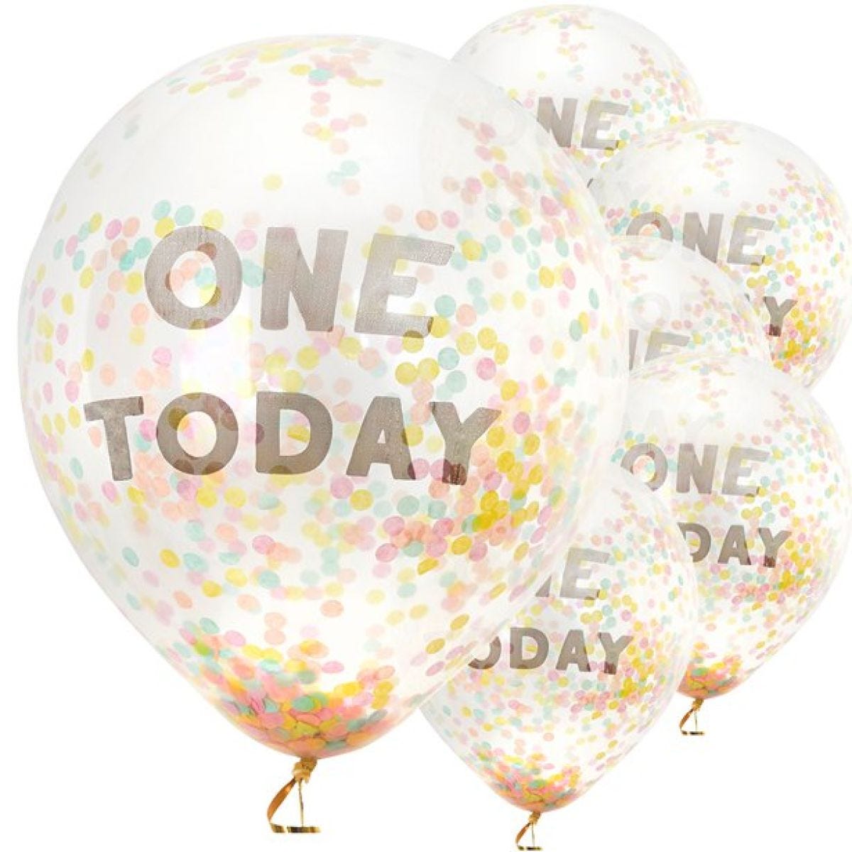 One Today Confetti Balloons - 12" Latex