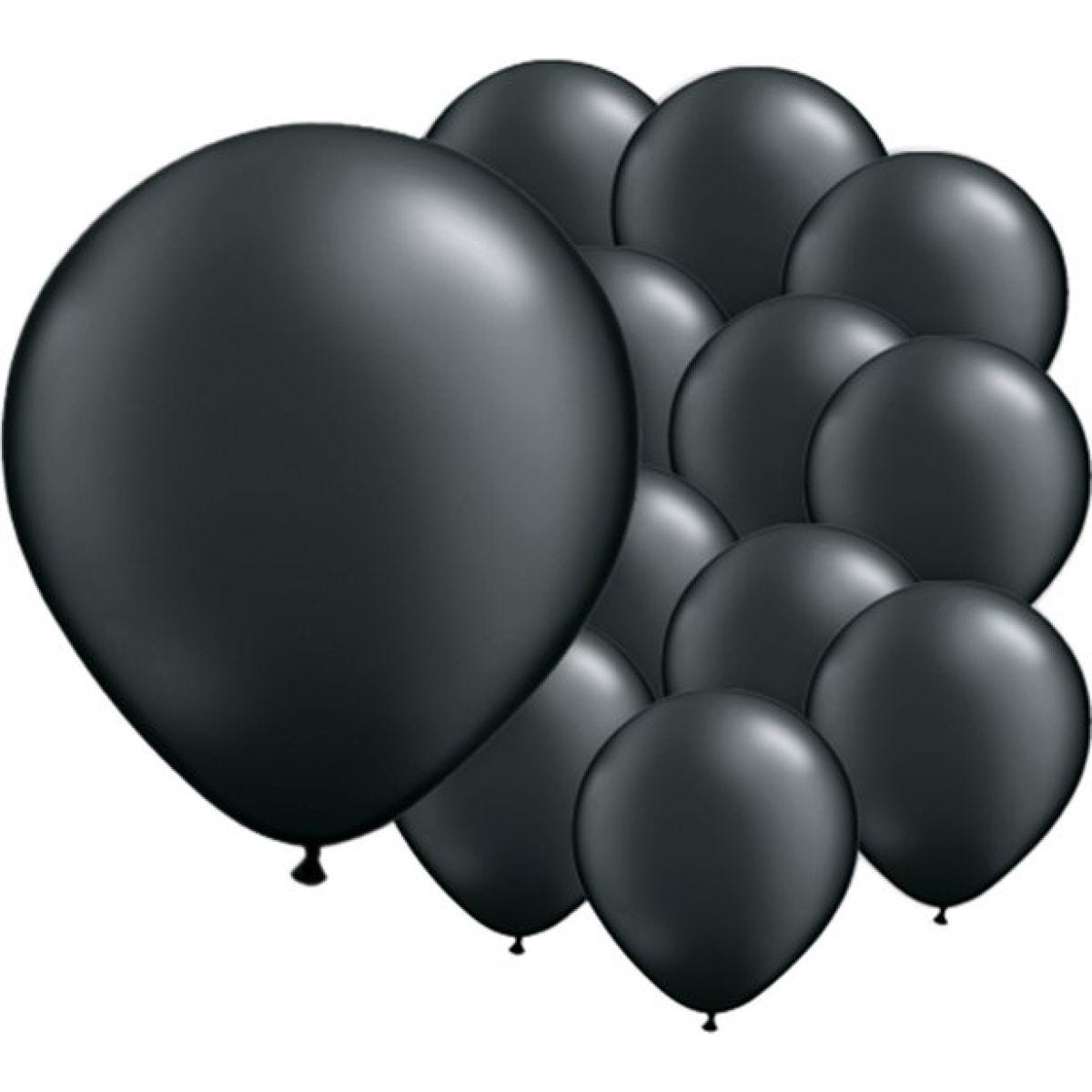 Onyx Black Balloons - 5" Pearl Latex (100pk)