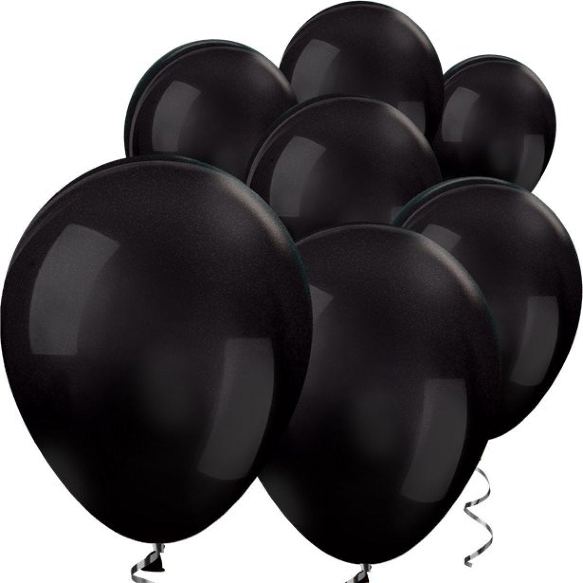 Black Metallic Mini Balloons - 5" Latex Balloons