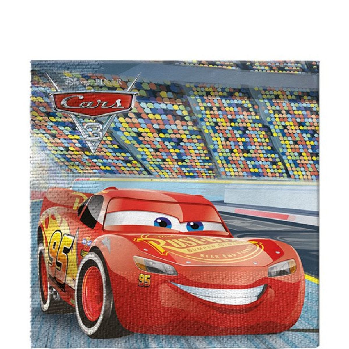 Disney Cars 3 Paper Napkins - 33cm