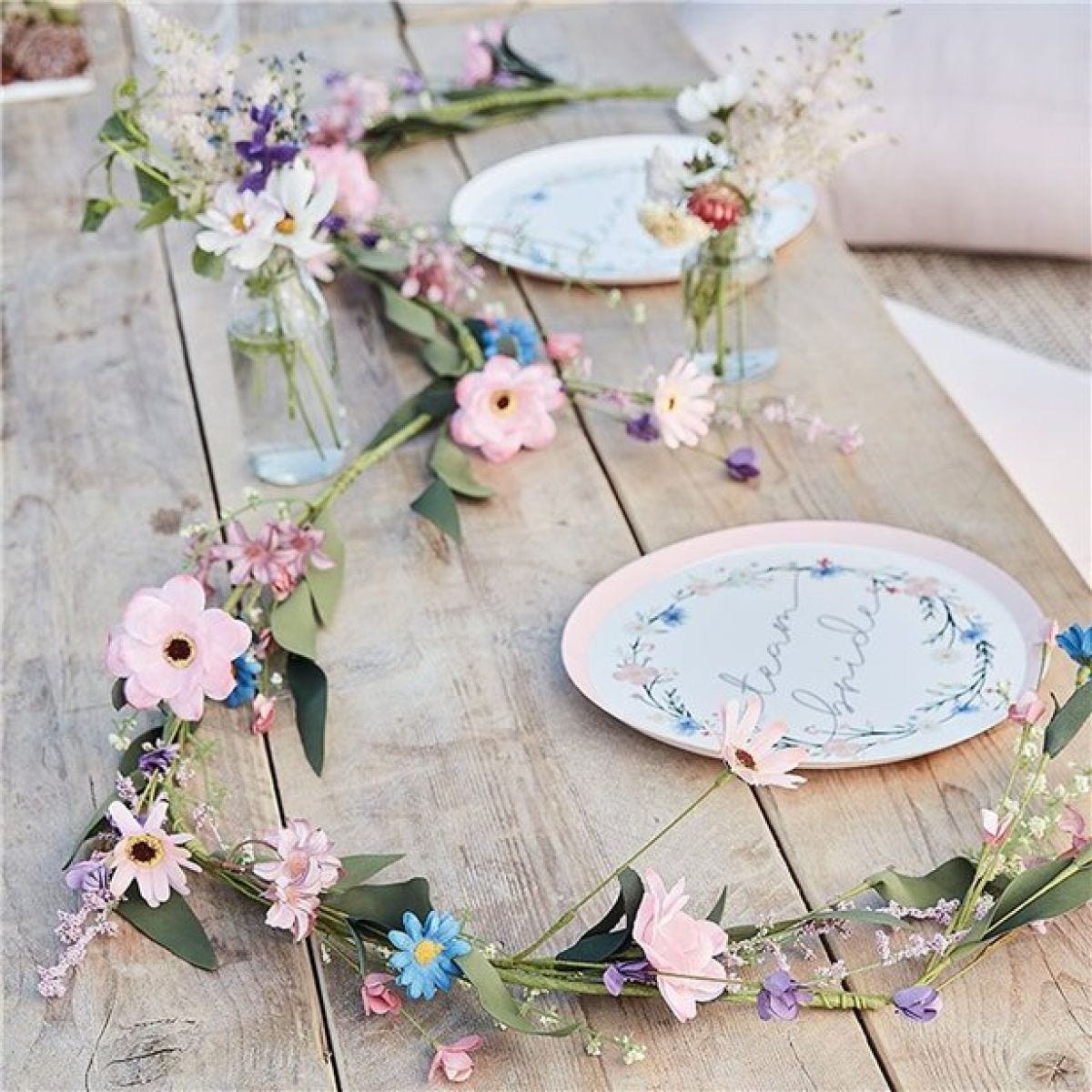 Meadow Floral Reuseable Artificial Flower Garland - 1.9m