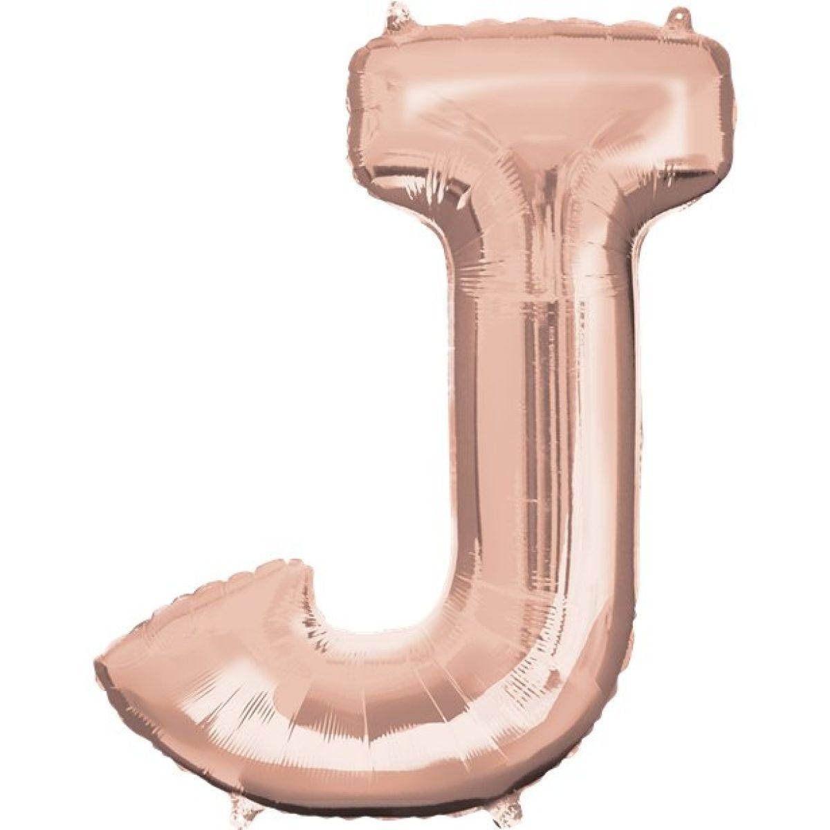 Rose Gold Letter J Air Filled Balloon - 16" Foil