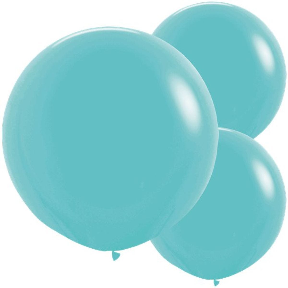 Caribbean Blue Balloons - 24" Latex