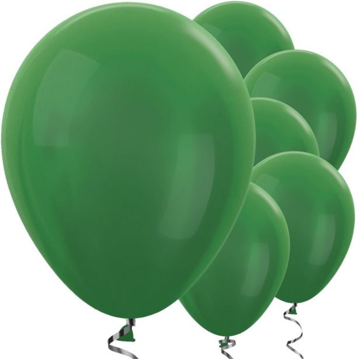 Green Metallic Balloons - 12" Latex Balloons