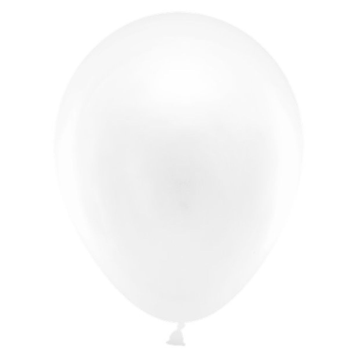 White Metallic Balloons - 12" Latex (10pk)