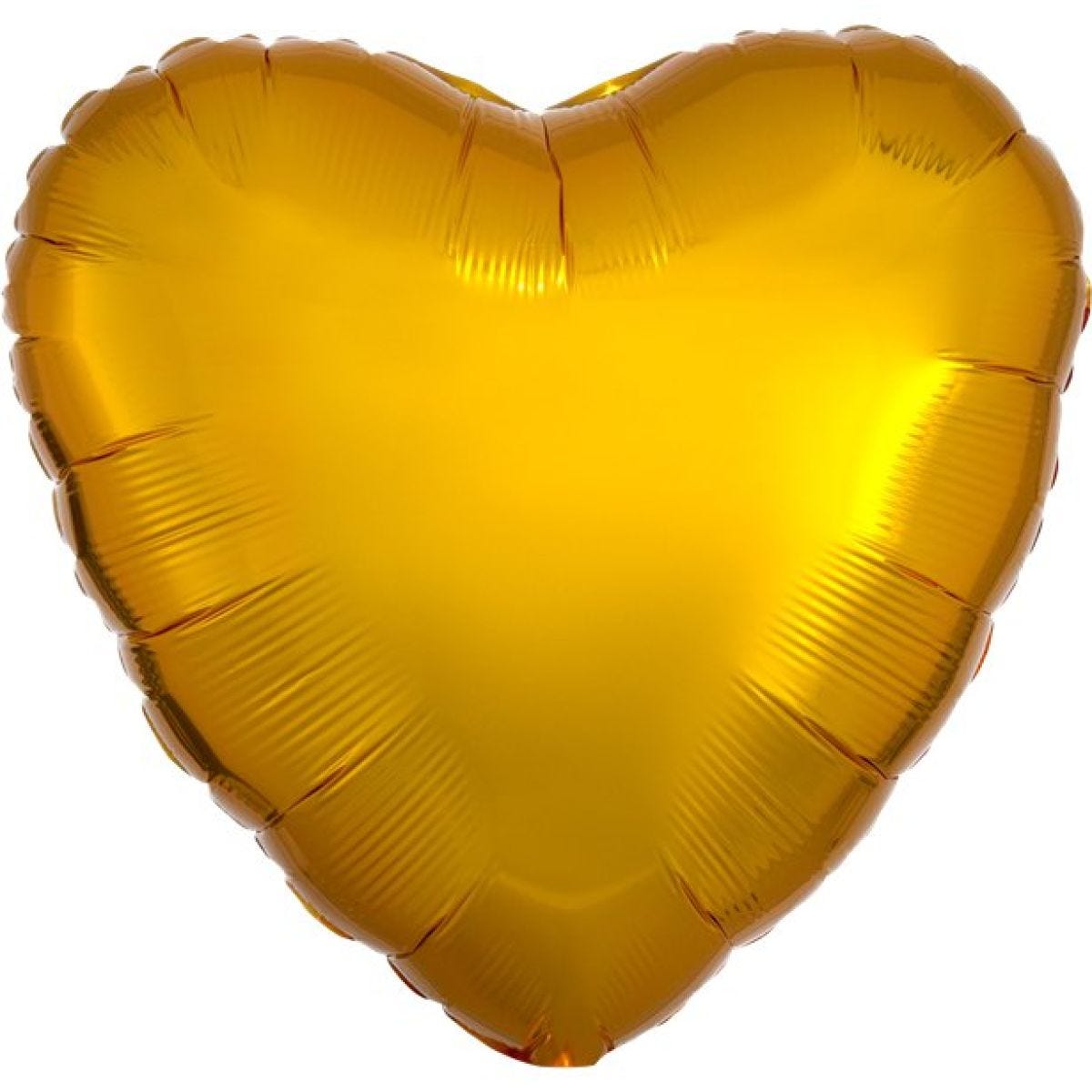 Metallic Gold Heart Balloon - 18&apos;&apos; Foil - unpackaged