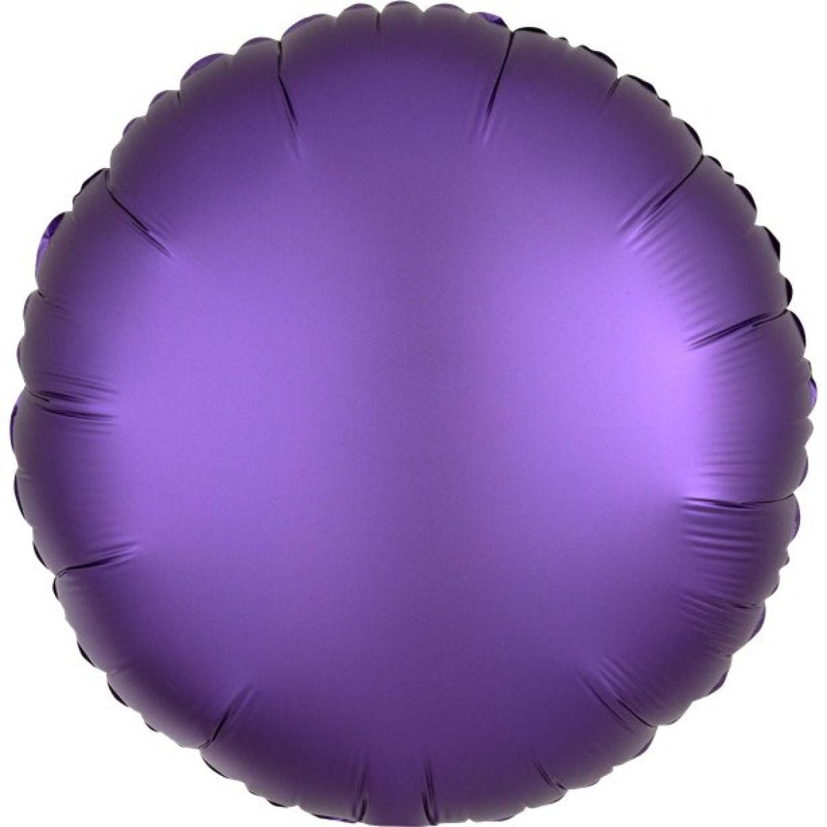 Purple Royale Satin Luxe Circle Foil Balloon - 18"