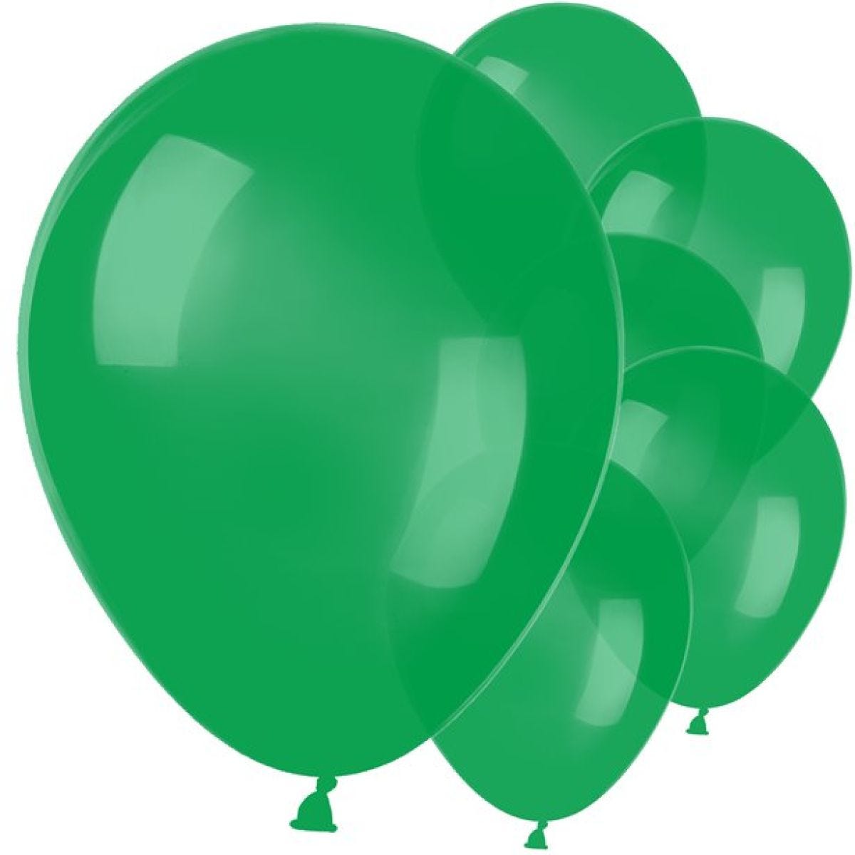 Green Metallic Latex Balloons - 11"